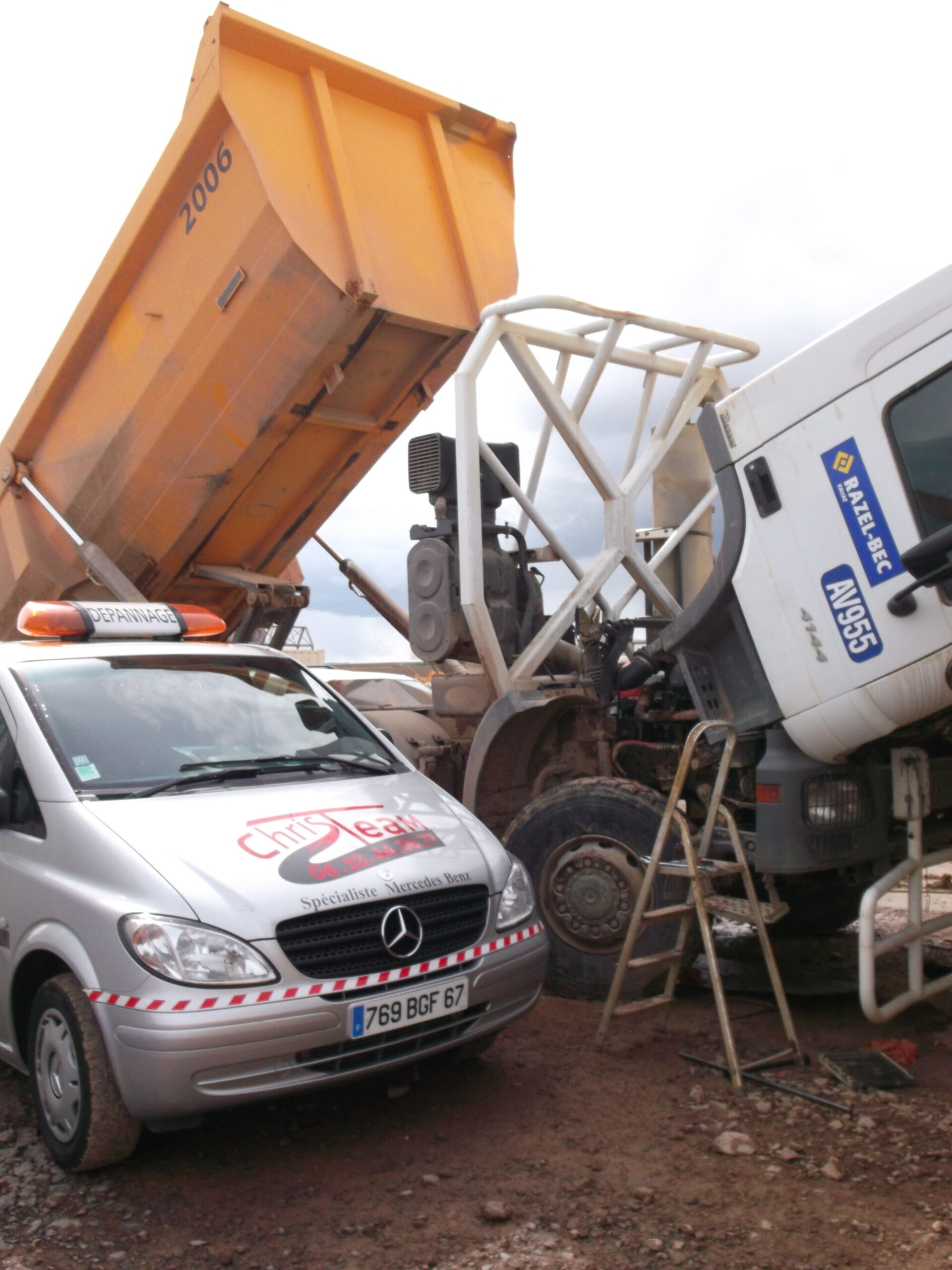 D&eacute;pannage de poids lourd Mercedes sur le secteur fran&ccedil;ais et europ&eacute;en Erstein 0